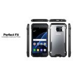 Wholesale Galaxy S7 Clear Defense Hybrid Case (Black)